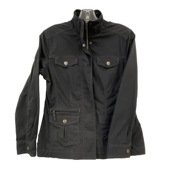 Royal Robbin’s Jacket Sz Small Women’s Black Zip Up Utility Hiking Outdoors - Picture 1 of 7